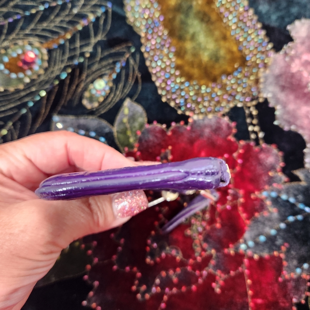 Fendi Purple Embossed Wallet - Picture 5 of 10